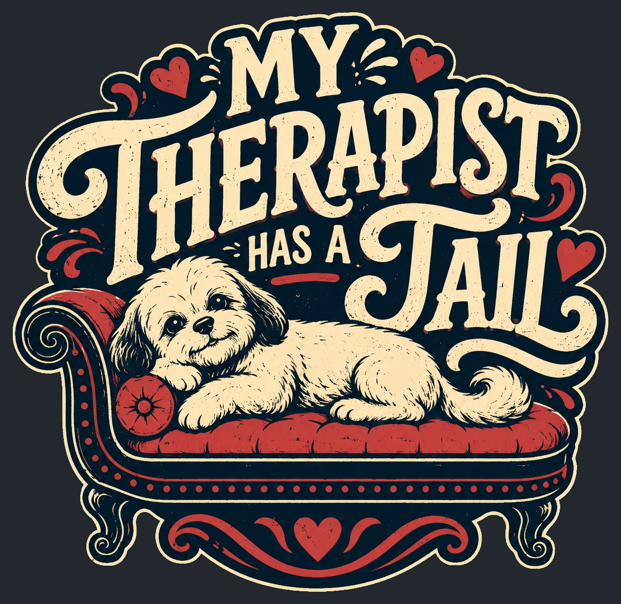 Close-up of the My Therapist Has a Tail artwork