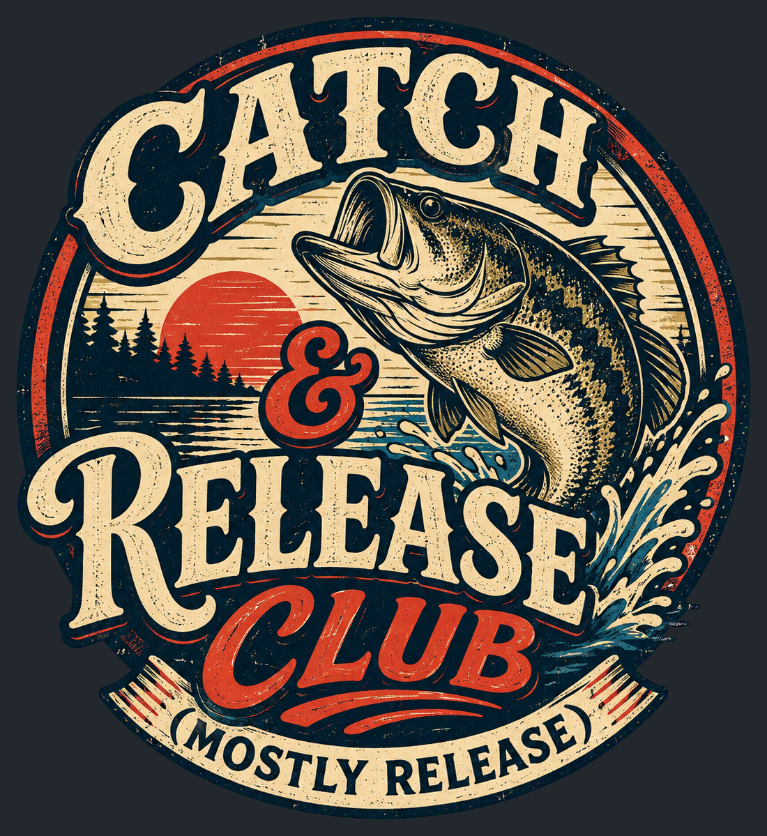 Close-up of the Catch & Release Club (Mostly Release) artwork